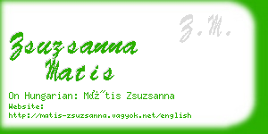 zsuzsanna matis business card